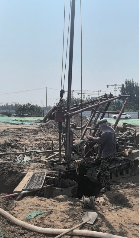 保定安新县工地打井